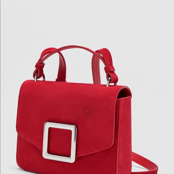 ZARA GENUINE LEATHER CROSSBODY BAG - Picture 5 of 8